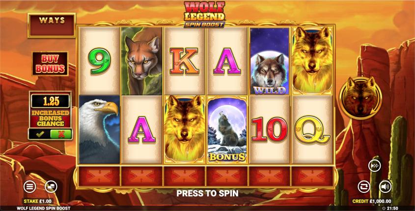 Wolf Legend Spin Boost Slot